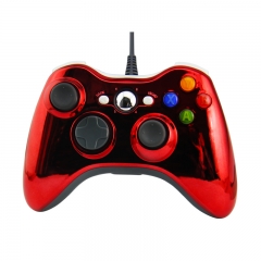 XBOX 360 WIRED CONTROLLER -Electroplated red