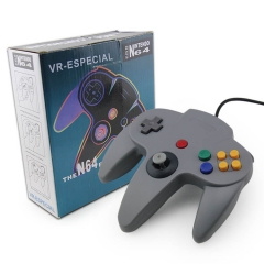 N64 Wired Joypad with Color Box  Gray Color