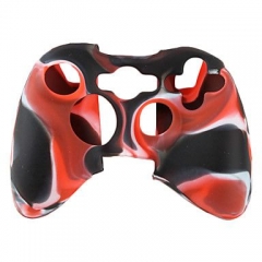 XBOX 360 Controller Silicon case-Camouflage Black+Red