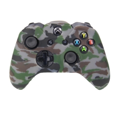 XBOX One Controller New camouflage Silicone Case -camouflage gray+green