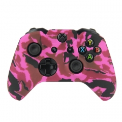XBOX One Controller New camouflage Silicone Case -camouflage rose pink