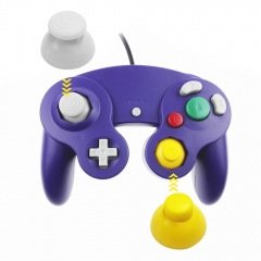 1Pair * Gray+ Yellow Analog Caps replacement For Nintendo Gamecube Controller