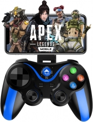 Mobile Controller for iOS iPhone & Samsung Android Phone, Wireless Gamepad Joystick Joypad with Phone Holder for MFi Games, Cloud Gaming, Apex Legends