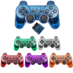 Wireless Controller For Sony Playstation 2 Gamepad Double Vibration Shock For PS2 Joypad Joystick Controller  （Assorted colors）